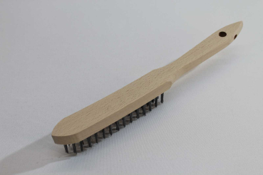 Preview: Industrie-Drahtbürste, Stahldraht gehärtet, 0,35 mm, 3-reihig